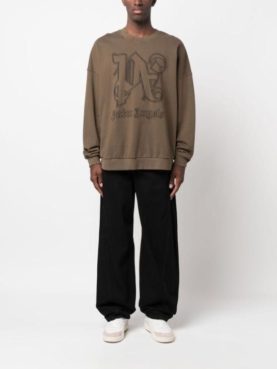 Palm Angels PALM ANGELS Men Hoodies PMBA074E23FLE001 6010 Brown Size US M / EU 48-50 / 2 - 4 Thumbnail