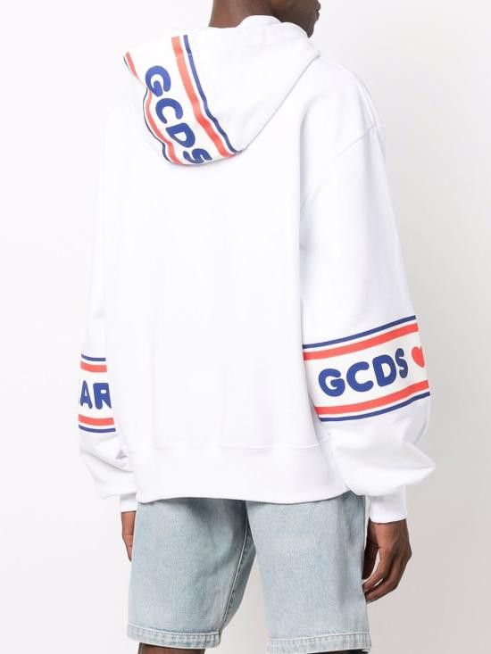 GCDS GCDS Men Hoodies CC94M021505 01 White Size US M / EU 48-50 / 2 - 3 Thumbnail