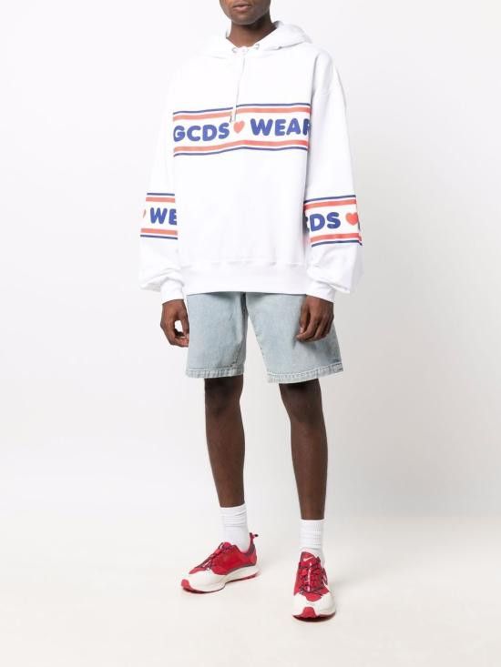 GCDS GCDS Men Hoodies CC94M021505 01 White Size US M / EU 48-50 / 2 - 4 Thumbnail