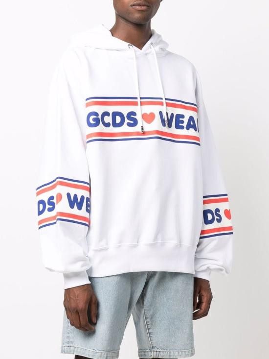 GCDS GCDS Men Hoodies CC94M021505 01 White Size US M / EU 48-50 / 2 - 5 Thumbnail