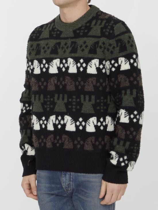 Burberry BURBERRY Men Sweater 8076893 GREEN Size US L / EU 52-54 / 3 - 2 Thumbnail