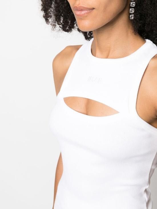 MSGM MSGM Women Tops 3541MDT82237794 01 WHITE Size XXS / US 00 / IT 34 - 5 Thumbnail