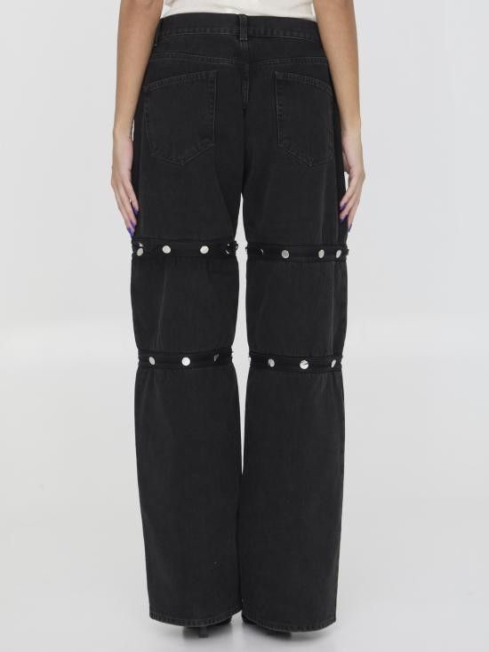 The Attico THE ATTICO Women Straight Pants WCP144 BLACK Size 28" / US 6 / IT 42 - 4 Thumbnail