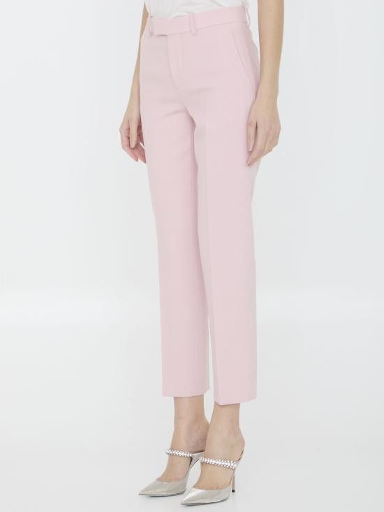 Burberry BURBERRY Women Straight Pants 8082792 PINK Size 25" / US 0 / IT 36 - 2 Thumbnail