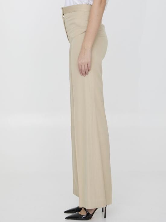 Stella McCartney STELLA MCCARTNEY Women Straight Pants 640093 BEIGE Size 28" / US 6 / IT 42 - 3 Thumbnail