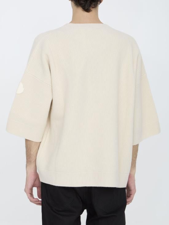 Moncler MONCLER Men Sweater 9C00001 WHITE Size US L / EU 52-54 / 3 - 4 Thumbnail
