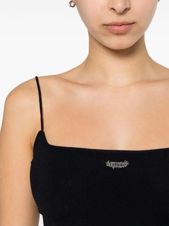 Dsquared2 DSQUARED2 Women Tops S75HA1263S18435 900 BLACK Size M / US 6-8 / IT 42-44 - 5 Thumbnail