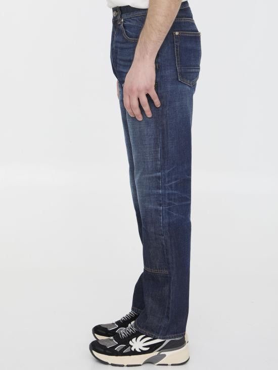 Palm Angels PALM ANGELS Men Denim Pants PMYA043R24DEN003 BLUE Size US 31 - 3 Thumbnail