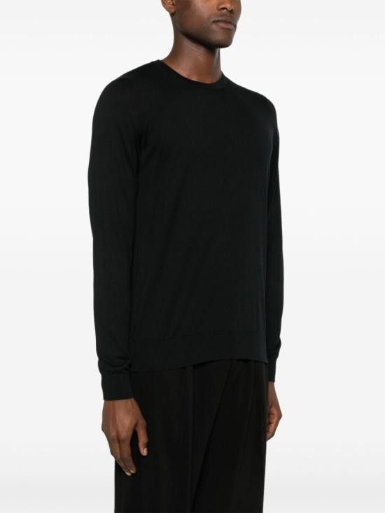 John Smedley JOHN SMEDLEY Men Sweater ROWLAND PULLOVER BLACK Size US XXL / EU 58 / 5 - 2 Thumbnail