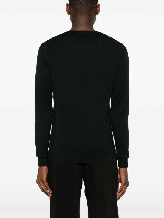 John Smedley JOHN SMEDLEY Men Sweater ROWLAND PULLOVER BLACK Size US XXL / EU 58 / 5 - 3 Thumbnail