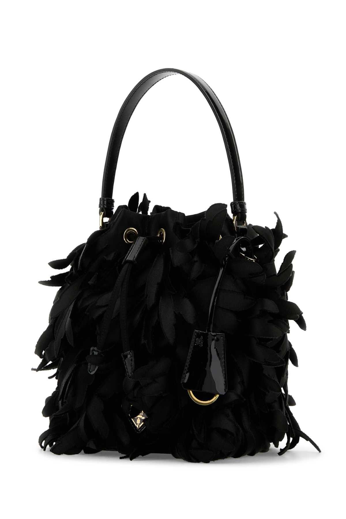 Prada Embellished Satin Mini Bucket Bag Size ONE SIZE - 2 Thumbnail