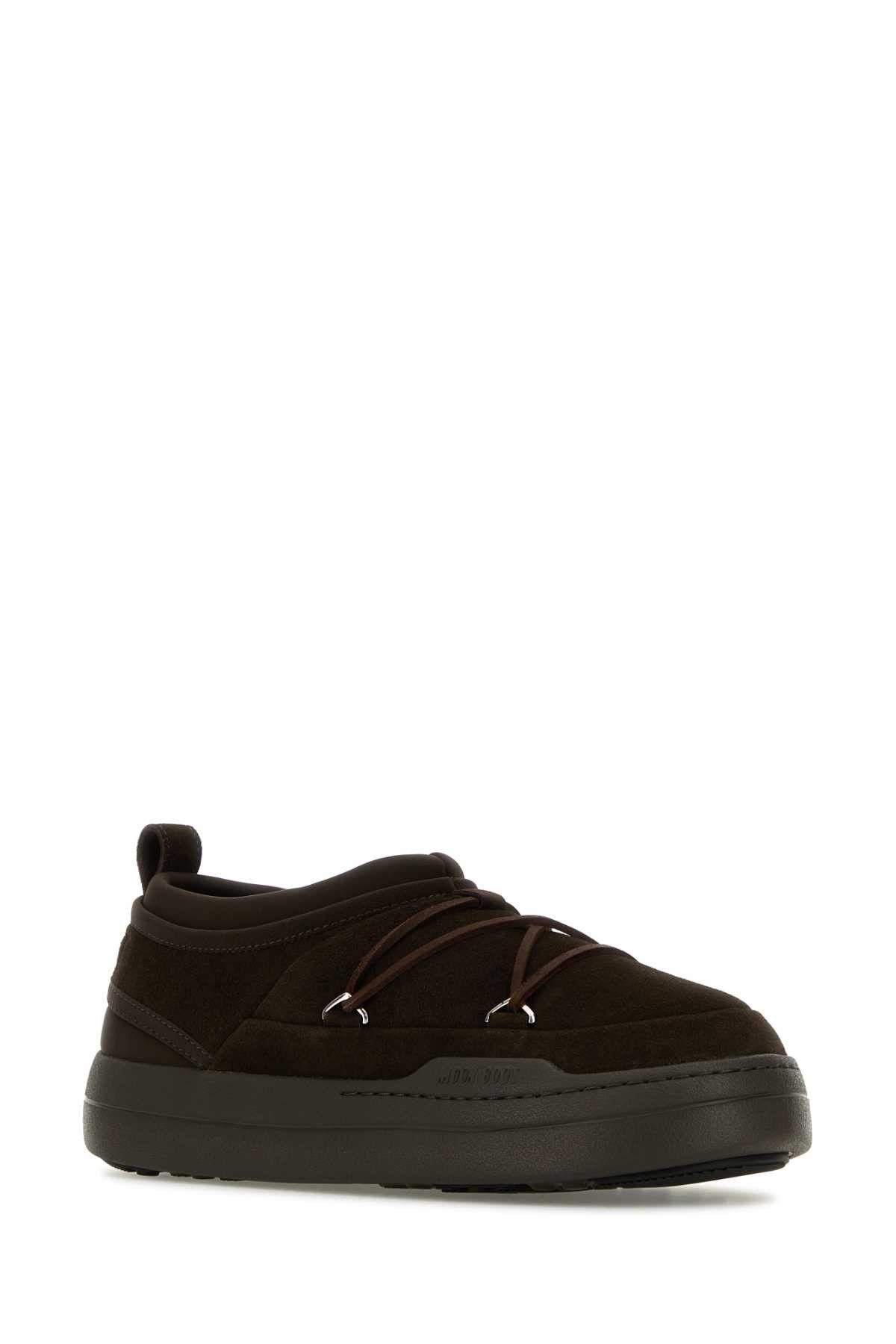 Moon Boot Brown Suede Mb Park Icon Slip Ons Size US 12 / EU 45 - 2 Thumbnail