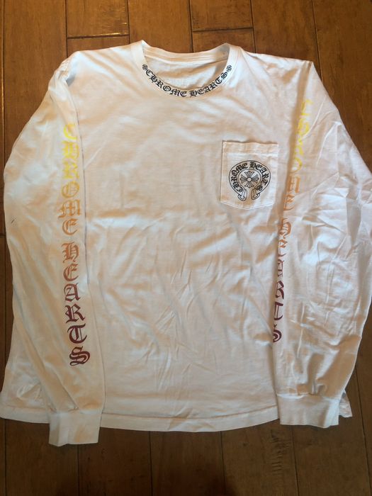 Chrome Hearts Chrome Hearts XL Multi Color Logo Longsleeve | Grailed