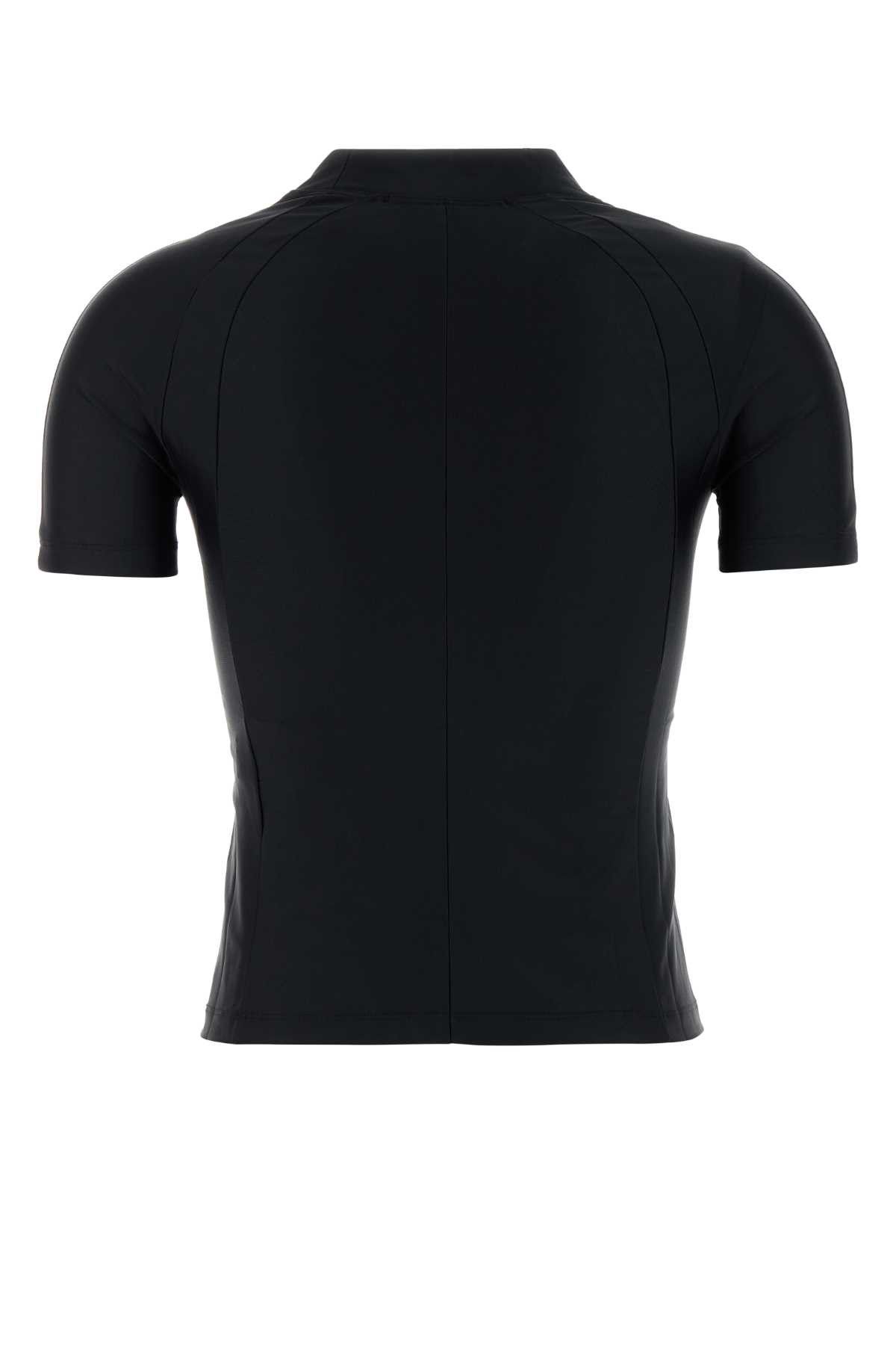 T by Alexander Wang Black Stretch Nylon T-Shirt Size S / US 4 / IT 40 - 2 Thumbnail