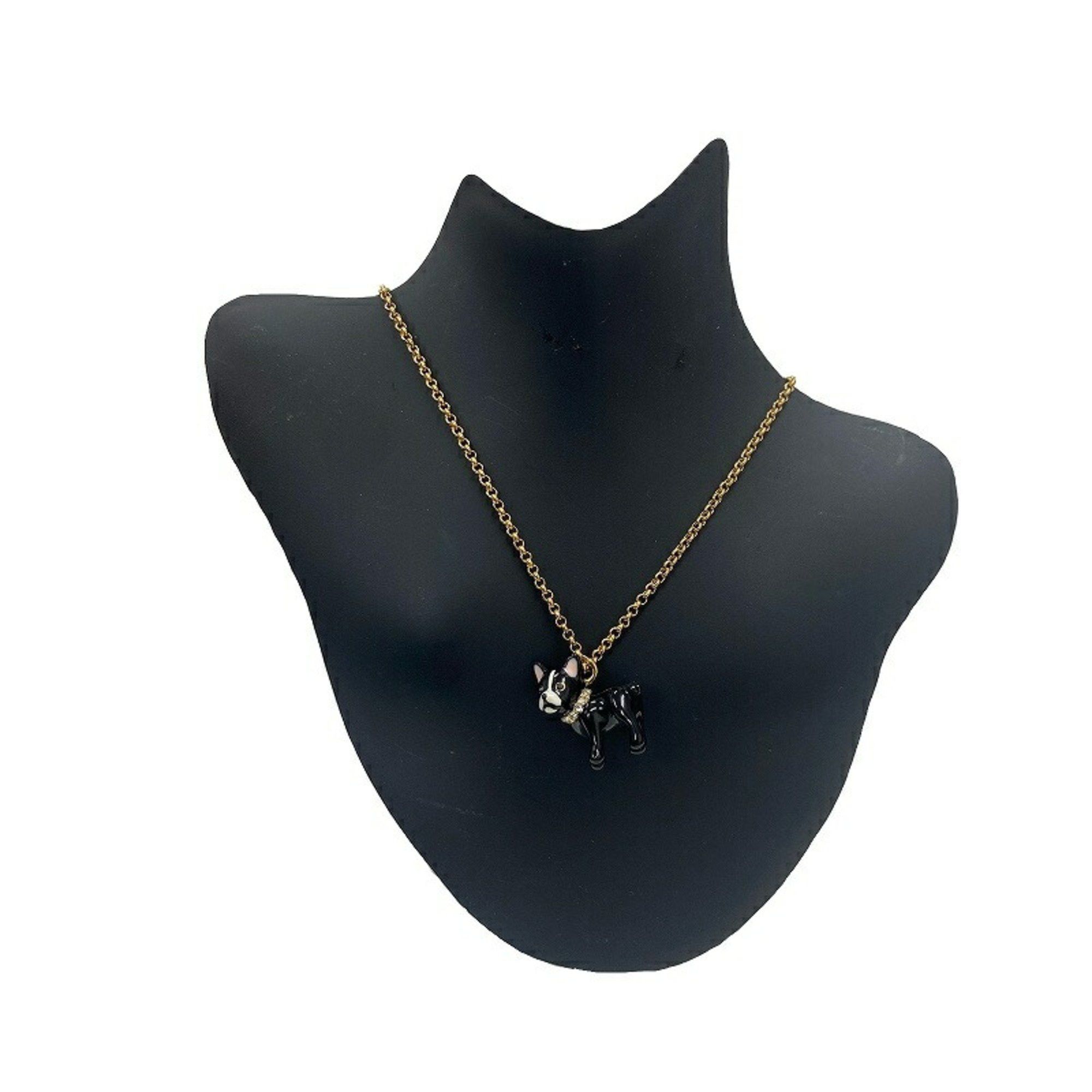 Kate Spade Kate Spade Plated Macherie Antoine Dog Necklace Pendant Rhinestone JA-75 Size ONE SIZE - 9 Thumbnail