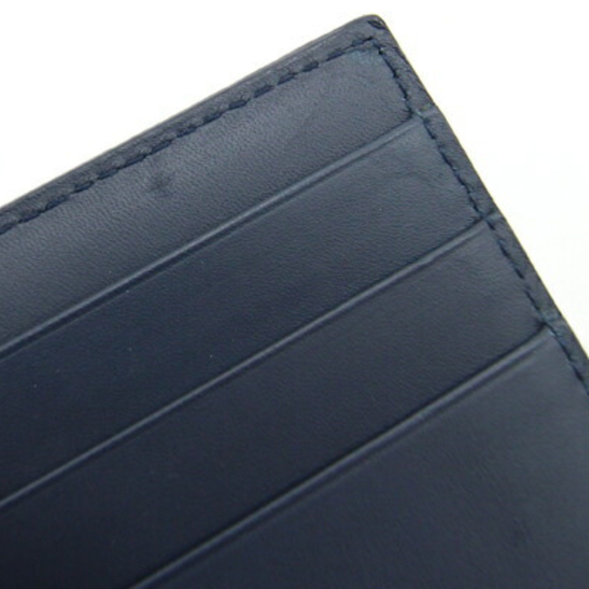 Bottega Veneta Bottega Veneta Bi-fold Money Clip Intrecciato 123180 Navy Leather Wallet Bill Men's BOTTEGA VENETA Size ONE SIZE - 7 Thumbnail