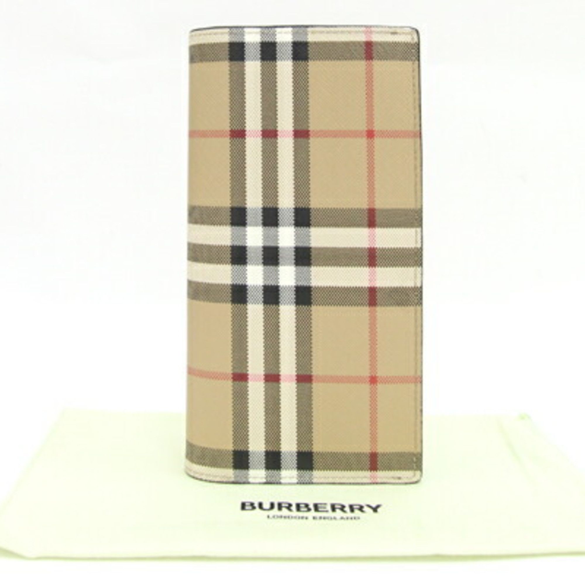 Burberry Burberry Bi-fold Long Wallet 8065640 Beige Black PVC Leather Nova Check Men's BURBERRY Size ONE SIZE - 6 Thumbnail