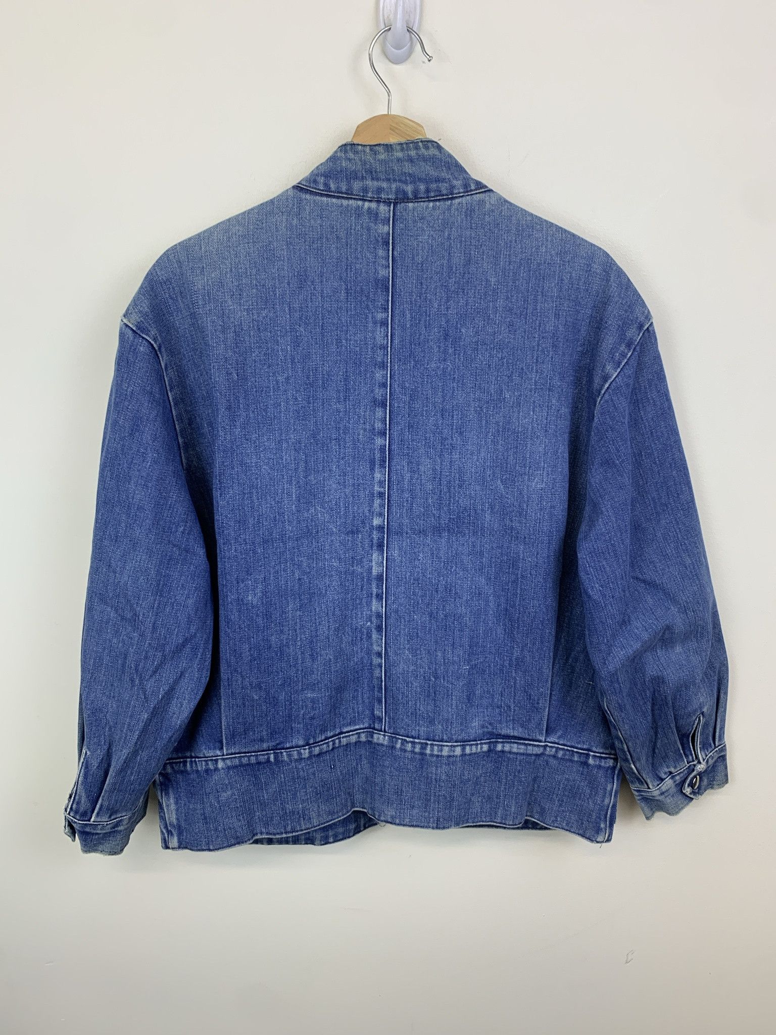 Levi's Vintage 1980s Denim Cargo Tactical Denim Zip Jacket Size L Size US L / EU 52-54 / 3 - 3 Thumbnail