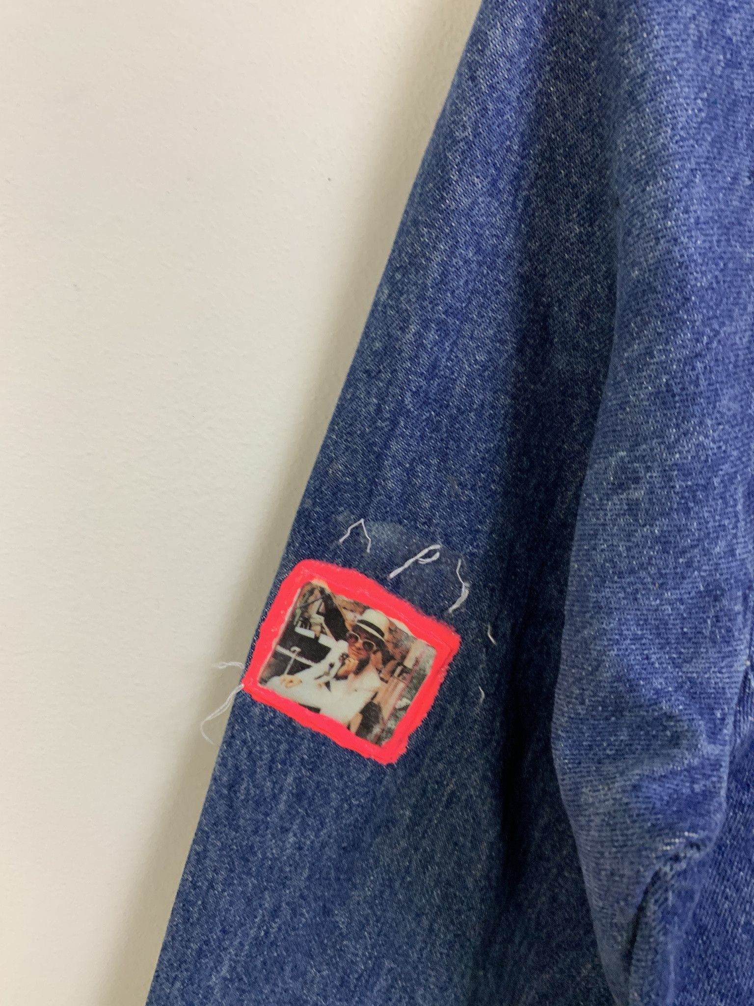 Band Tees Vintage Denim Jacket 1990s Elton John Porn Star Denim Jacket Size S (M) Size US S / EU 44-46 / 1 - 2 Thumbnail