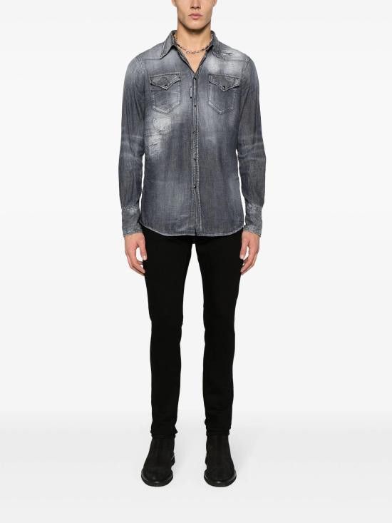 Dsquared2 DSQUARED2 Men Denim Pants S74LB1426S30564 900 BLACK Size US 44 / EU 60 - 2 Thumbnail