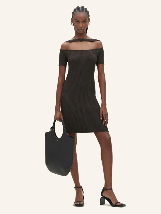 Courreges COURREGES Women Mid Skirts 224MRO416FI0001 1093 Brown Size M / US 6-8 / IT 42-44 - 2 Thumbnail
