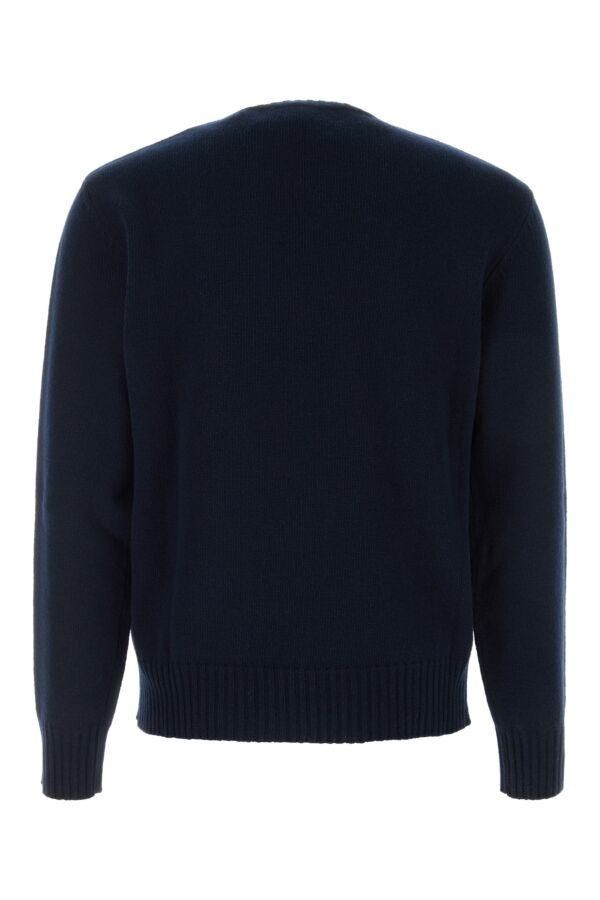 Valentino Navy Blue Wool Sweater Size US XL / EU 56 / 4 - 4 Thumbnail