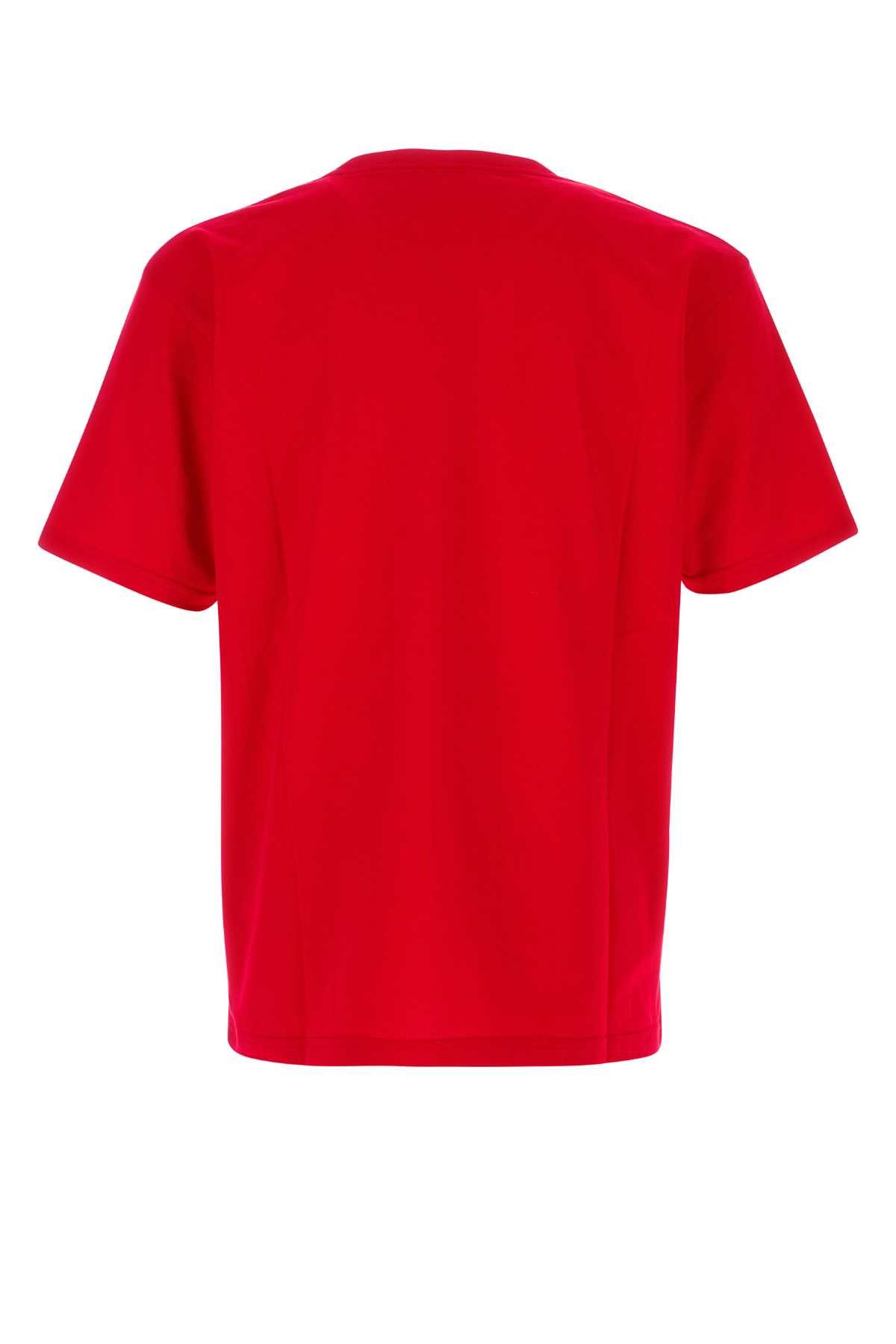 Valentino Red Cotton T-Shirt Size US S / EU 44-46 / 1 - 2 Thumbnail