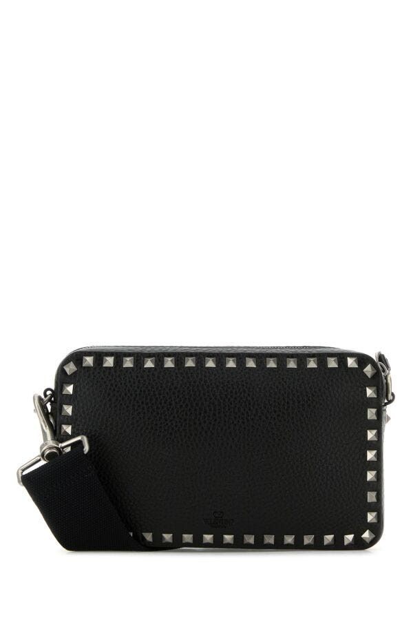 Valentino Black Leather Rockstud Crossbody Bag Size ONE SIZE - 5 Thumbnail
