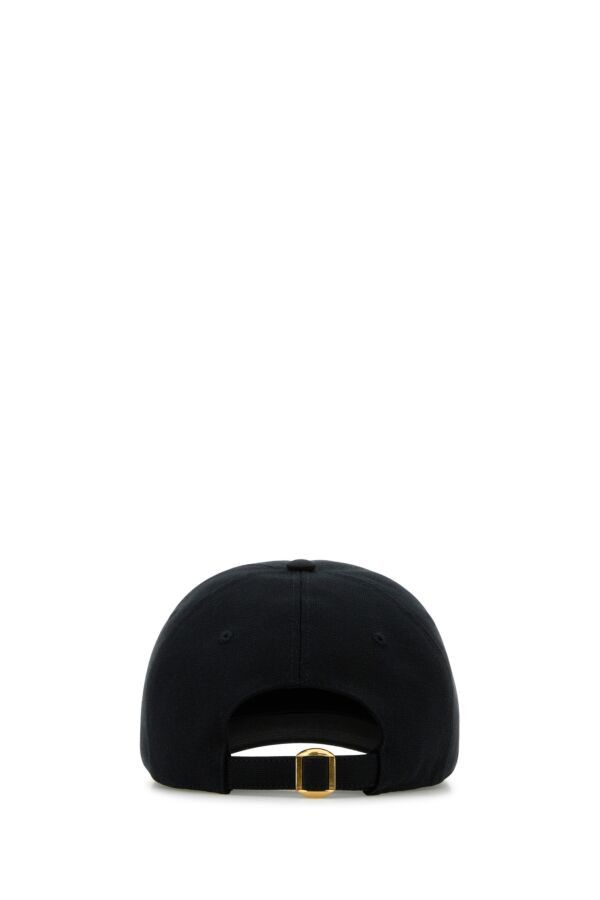 Valentino Black Cotton Baseball Cap Size ONE SIZE - 5 Thumbnail