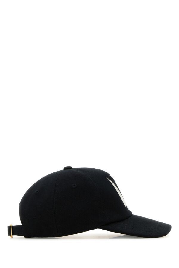 Valentino Black Cotton Baseball Cap Size ONE SIZE - 4 Thumbnail