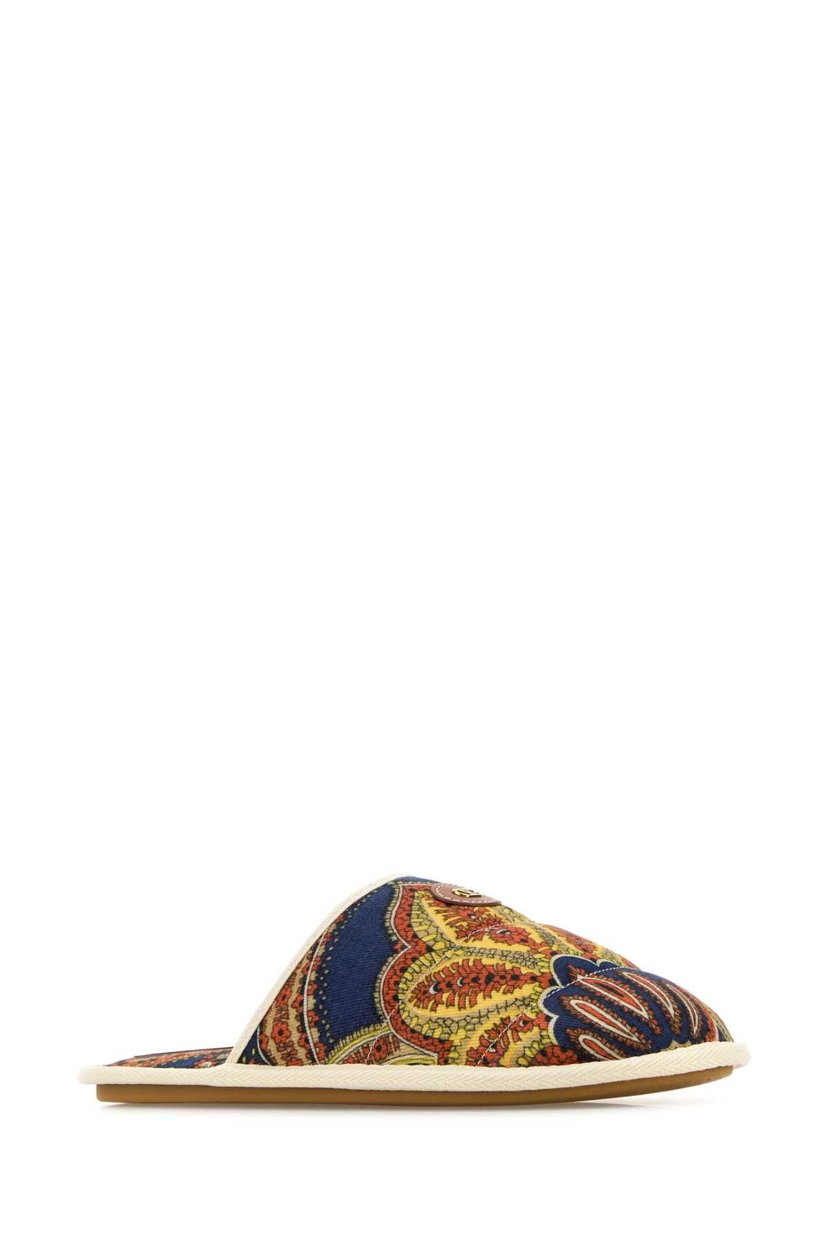 Valentino Printed Fabric Ta Chambre Slippers Size US 11 / EU 44 - 2 Thumbnail