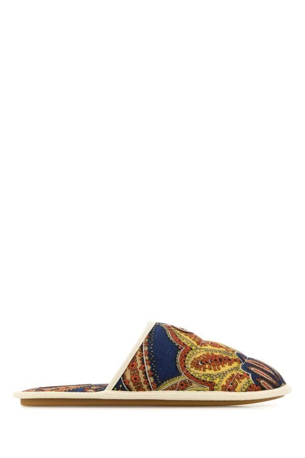 Valentino Printed Fabric Ta Chambre Slippers Size US 11 / EU 44 - 3 Thumbnail