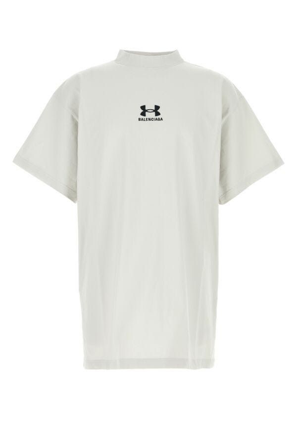 Balenciaga Chalk Cotton Balenciaga X Under Armour Oversize T-Shirt Size US M / EU 48-50 / 2 - 3 Thumbnail