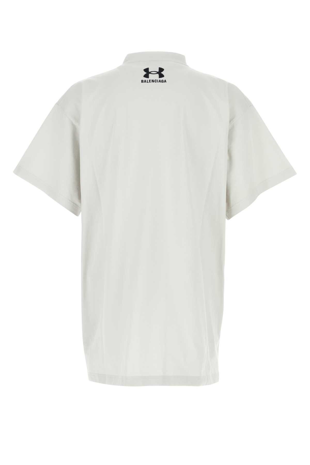 Chalk Cotton Balenciaga X Under Armour Oversize T-Shirt