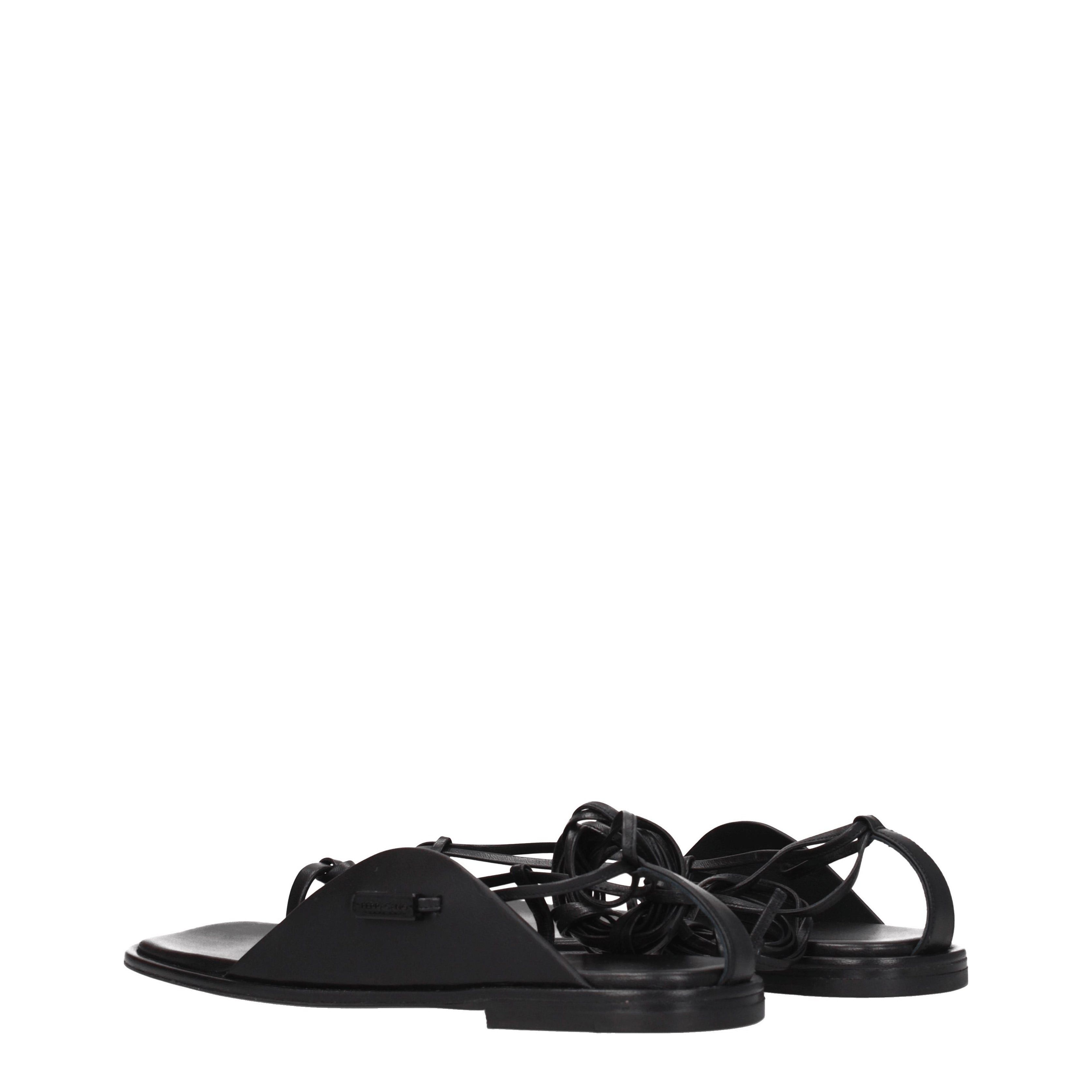 Flip Flops in Leather
