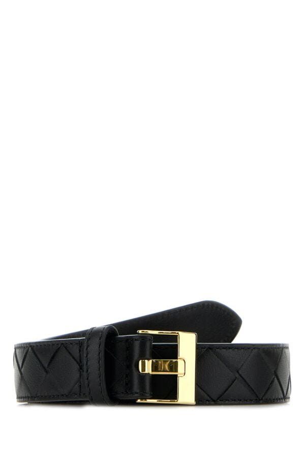Bottega Veneta Black Leather Watch Belt Size ONE SIZE - 3 Thumbnail