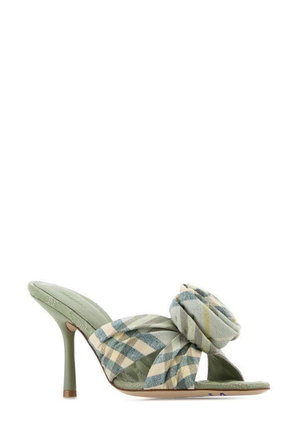 Burberry Embroidered Fabric Mews Mules Size US 10 / IT 40 - 4 Thumbnail