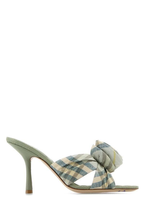 Burberry Embroidered Fabric Mews Mules Size US 10 / IT 40 - 3 Thumbnail