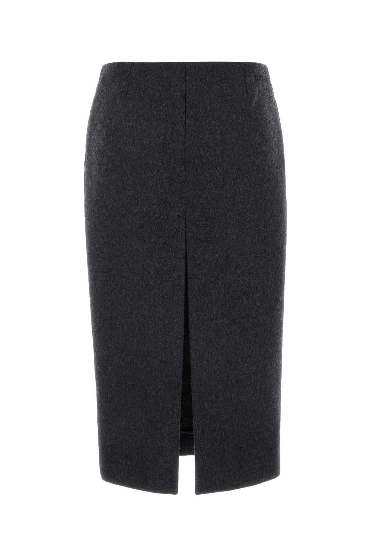 Gucci Charcoal Wool Blend Skirt Size 28" / US 6 / IT 42 - 2 Thumbnail