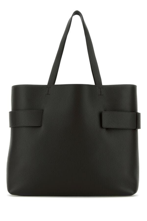 Alexander McQueen Black Leather T-Bar Shopping Bag Size ONE SIZE - 5 Thumbnail