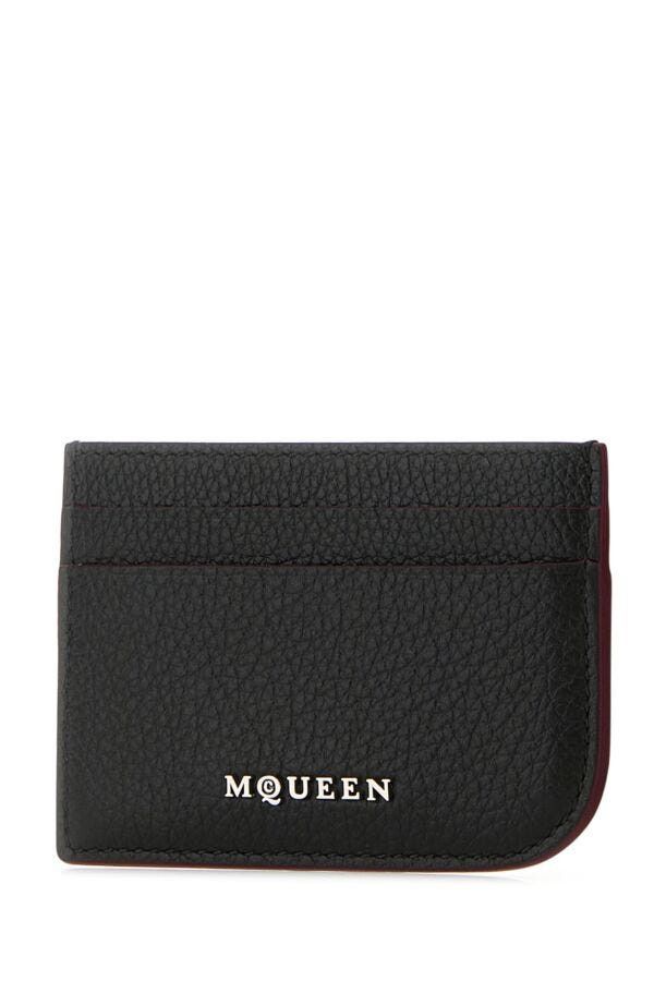 Alexander McQueen Black Leather Card Holder Size ONE SIZE - 4 Thumbnail