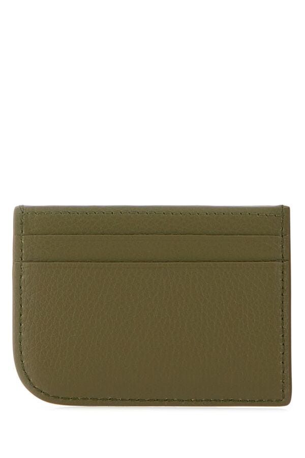 Alexander McQueen Army Green Leather Card Holder Size ONE SIZE - 5 Thumbnail