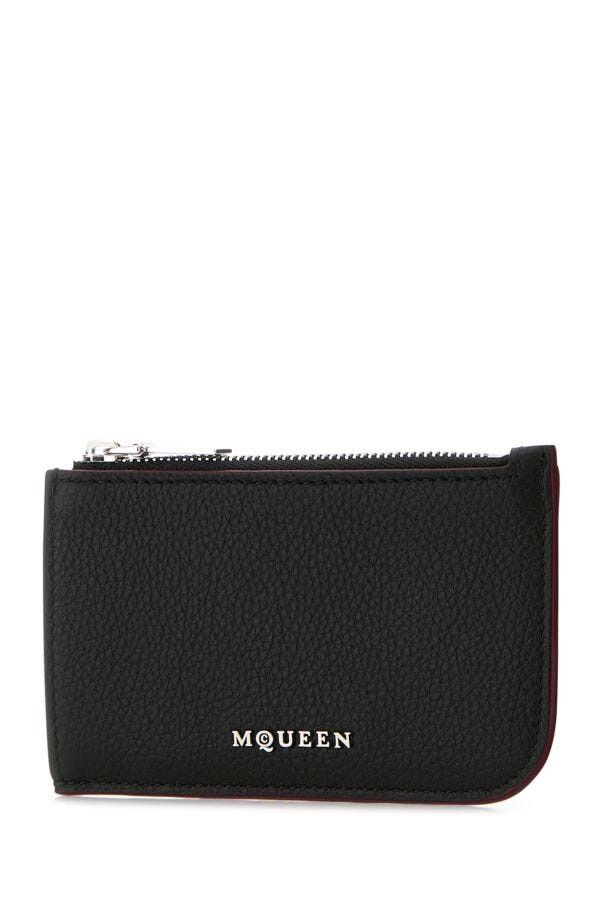 Alexander McQueen Black Leather Card Holder Size ONE SIZE - 4 Thumbnail