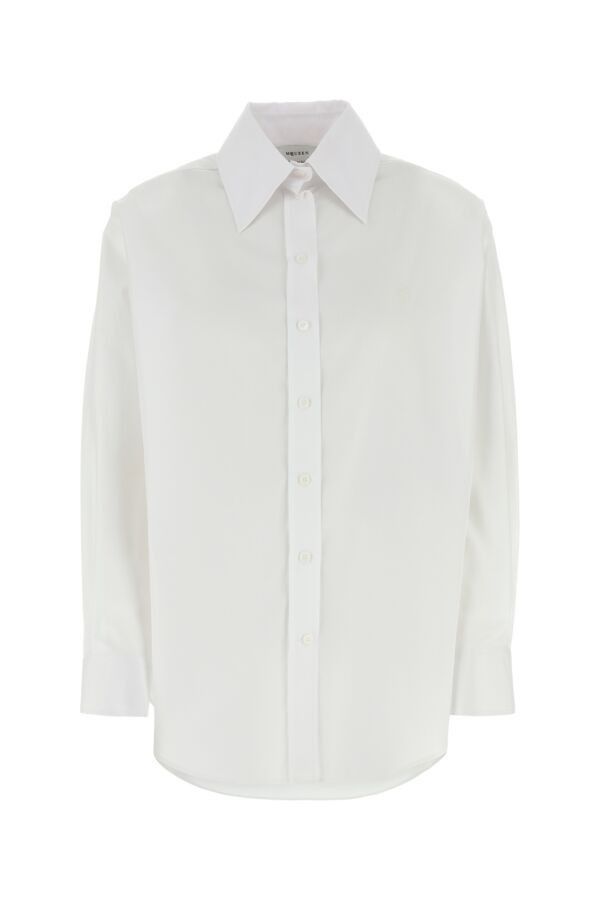 Alexander McQueen White Poplin Shirt Size M / US 6-8 / IT 42-44 - 3 Thumbnail