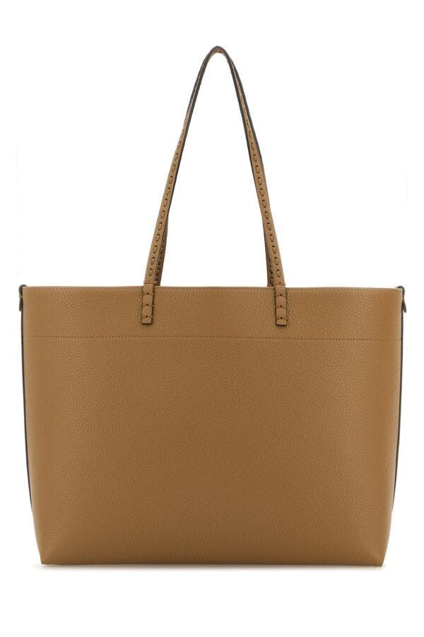 Fendi Camel Leather Roll Shopping Bag Size ONE SIZE - 5 Thumbnail