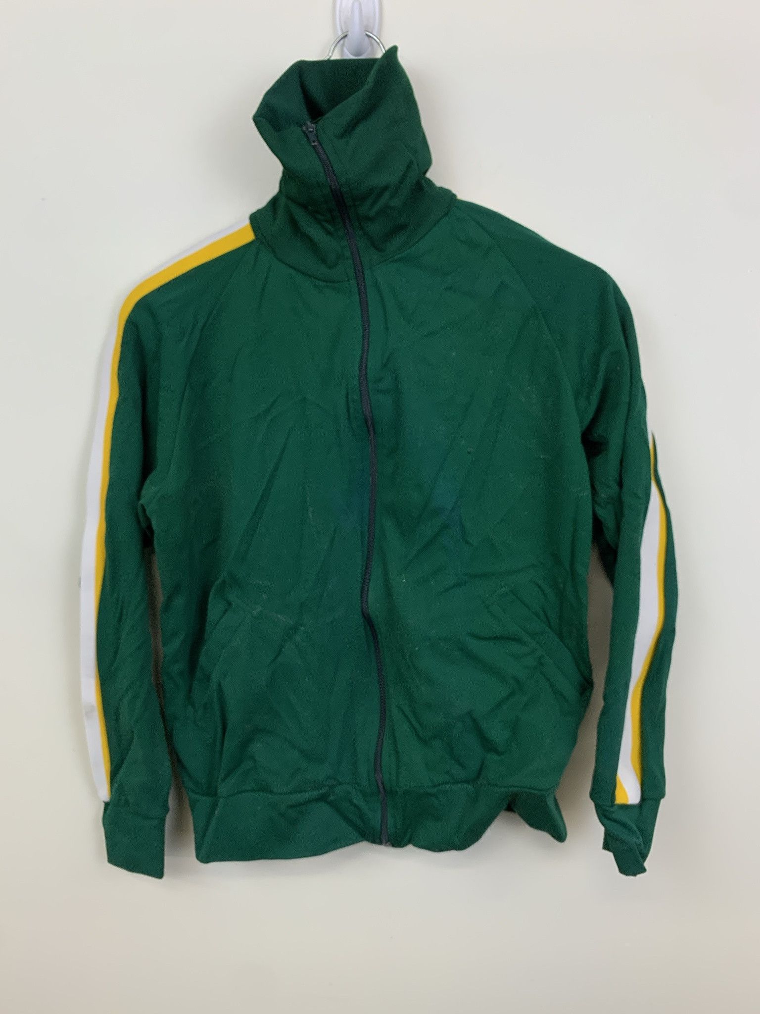Vintage Vintage 1970s Squid Game Protour Green Track Jacket Size M Size US M / EU 48-50 / 2 - 2 Thumbnail
