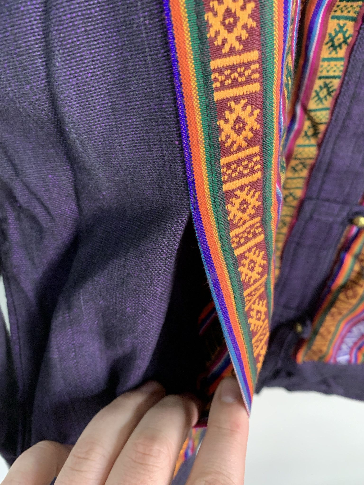 Other Vintage Nepalese Canvas Striped Tunic Loop Fastener Longlseeve Shirt Size L Size US L / EU 52-54 / 3 - 2 Thumbnail