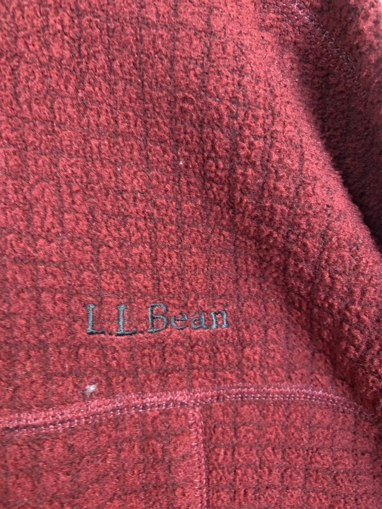 Other Vintage Fleece 1990s LL Bean Red Full Zip Fleece Size XL Tall Size US XL / EU 56 / 4 - 3 Thumbnail
