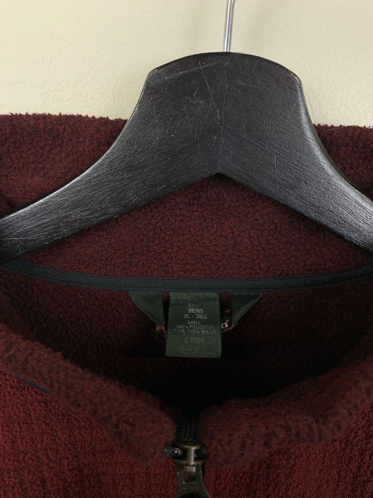 Other Vintage Fleece 1990s LL Bean Red Full Zip Fleece Size XL Tall Size US XL / EU 56 / 4 - 2 Thumbnail