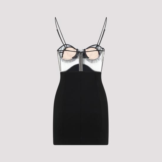 Nensi Dojaka NENSI DOJAKA Women Dresses NDAW23DR152 BLACK Size M / US 6-8 / IT 42-44 - 4 Thumbnail
